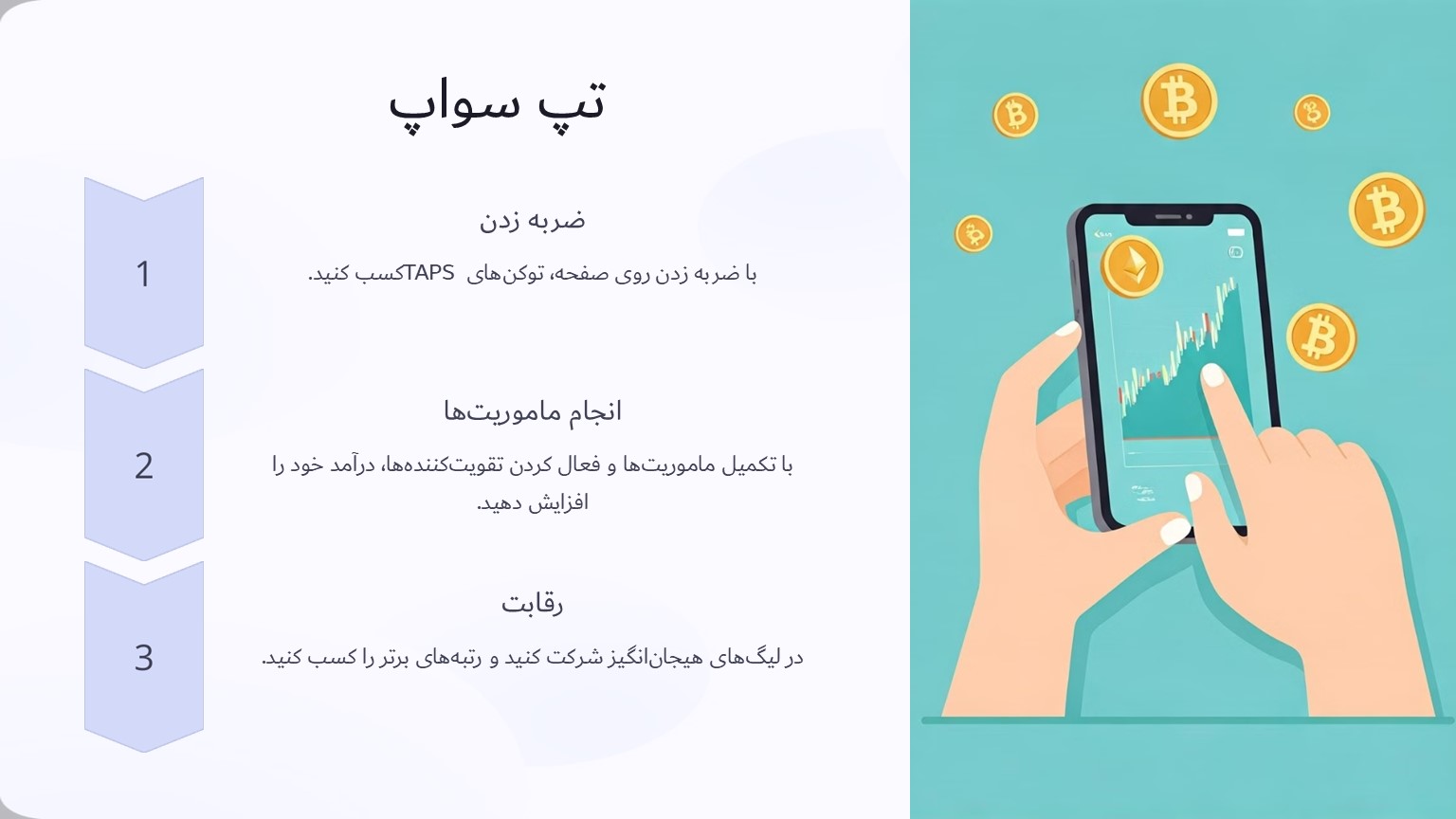 تپ سواپ بازی تپ تو ارن تلگرامی